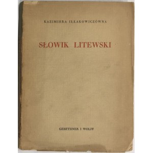 IŁŁAKIEWICZÓWNA - SŁOWIK LITEWSKI