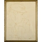 Wlastimil Hofman (1881-1970), Para rysunków – autoportret artysty oraz portret jego żony Ady (1934)