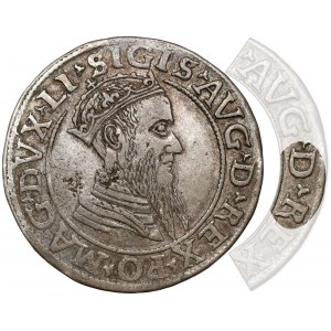 Sigismund II Augustus, Vierfacher Vilnius 1567 - Fehler D ^ REX - sehr selten