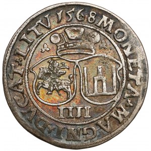 Sigismund II Augustus, Vierfaches Vilnius 1568 - LI/LITV - schön