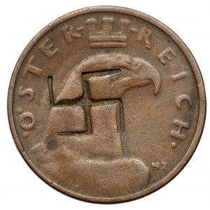 Österreich, 100 Kronen 1923 - mit Gegenstempel Hakenkreuz
