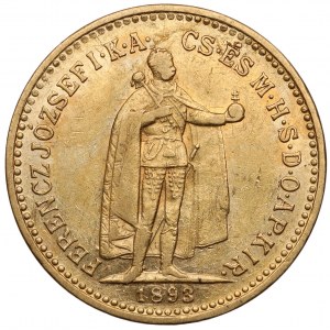 Ungarn, Franz Joseph I., 10 Kronen 1893 KB