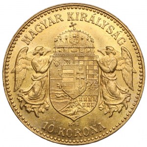 Maďarsko, František Josef I., 10 korun 1911 KB
