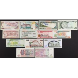 Afryka, zestaw banknotów MIX (13szt)