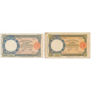 Italy, 50 Lire (1933-43) (2pcs)