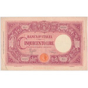 Italy, 500 Lire 1943