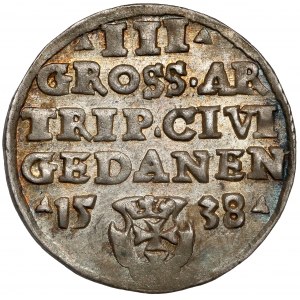 Zikmund I. Starý, Trojak Gdaňsk 1538 - krásný