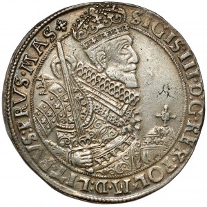 Žigmund III Vaza, Thaler Bydgoszcz 1629 II - Polovičná kocka na Rw.