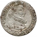 Zygmunt III Waza, Sixpence of Cracow 1623 - date scattered - in shield