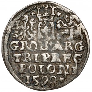 Sigismund III. Wasa, Troika Lublin 1598 - volles Datum - Kreuze
