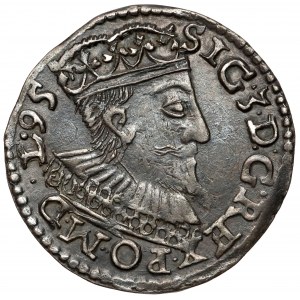 Sigismund III Vasa, Trojak Wschowa 1595 - date in the rim