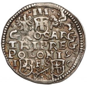 Sigismund III Vasa, Trojak Bydgoszcz 1595 - hooks and letters VI