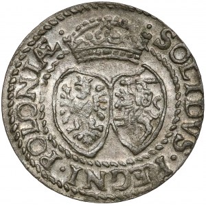 Zygmunt III Waza, Szeląg Malbork 1613 - tarcze - piękny