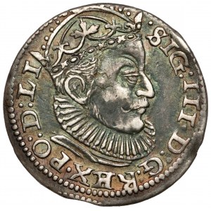 Sigismund III. Vasa, Trojak Riga 1589 - lily po
