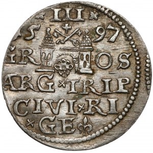 Sigismund III. Vasa, Trojak Riga 1597 - selteneres Porträt