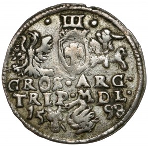 Sigismund III. Vasa, Trojak Vilnius 1598 - Schwan - selten