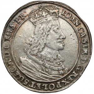 Johannes II. Kasimir, Thaler Danzig 1649 GR - Typ II