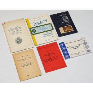 Set of numismatic literature (6pcs) - catalogs of coins and banknotes