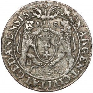 Jan II Kazimierz, Ort Gdańsk 1657 DL - typ I