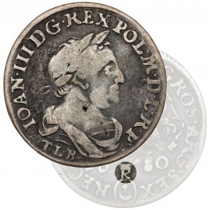 Jan III Sobieski, Sechster von Krakau 1680 TLB - Buchstabe K - RARE