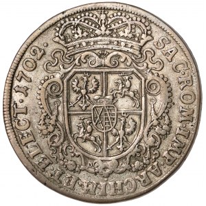 August II the Strong, Thaler Leipzig 1702 - Order of Dannebrog