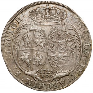 August II Silný, Drážďany Thaler 1723 IGS - velmi pěkný