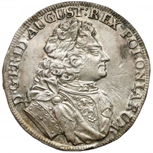 August II Silný, Gulden (2/3 thaler) 1707 ILH, Drážďany - Coselgulden