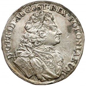August II Silný, Gulden (2/3 tolaru) 1707 ILH, Drážďany - Coselgulden