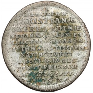 Augustus II the Strong, Commemorative bicorn 1727 - Cypress