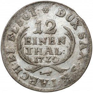 August II Silný, 1/12 tolaru 1720 IGS, Drážďany
