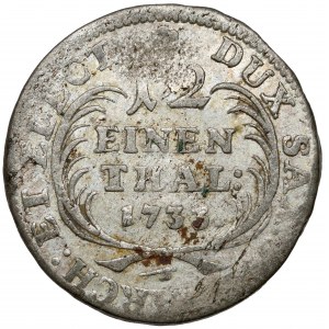 Augustus II the Strong, 1/12 thaler 1733 IGS, Dresden - the last one
