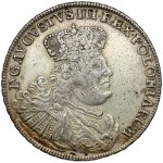 August III Sas, Thaler Leipzig 1756 EDC - podpis L - vzácný a pěkný
