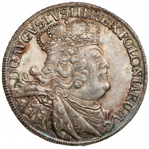 August III Sas, Ort Leipzig 1756 EC - masívny s maškarným