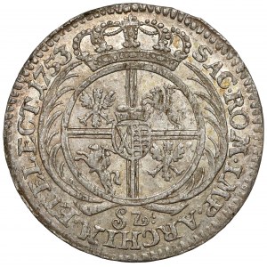 Augustus III Saský, Lipsko Šiesty rád 1753 - Sz - vzácny