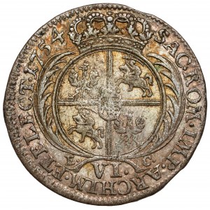 Augustus III Saský, Lipsko 1754 EC - úzke poprsie