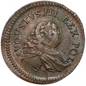 August III Sas, Gubinský groš 1752 - uzavretý štít - veľmi pekný