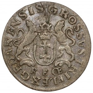 August III Sas, Trojak Gdaňsk 1763 REOE