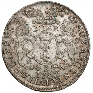 Augustus III Sas, Gold Danzig 1762 REOE