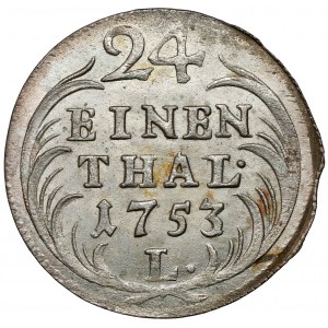 August III Sas, 1/24 tolaru 1753 L / EDC, Lipsko