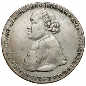 Clement Wenceslas, Thaler Koblenz 1769 - rare