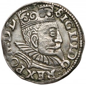 Sigismund III Vasa, Trojak Wschowa 1599 - corrugated orifice