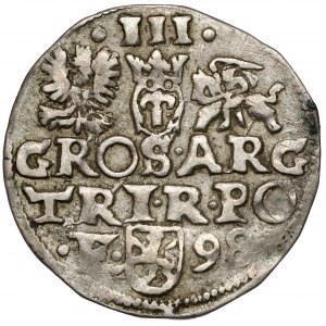 Zygmunt III Waza, Trojak Wschowa 1598 - F z lewej - SIG