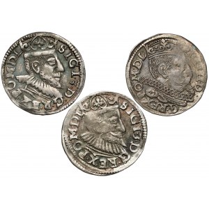 Sigismund III Vasa, Trojak Poznań 1594-1598 (3pcs)