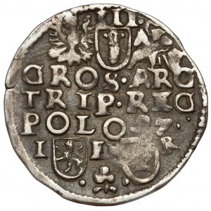 Sigismund III. Wasa, Trojak Poznań 1597 - großer Kopf - SIGI.3
