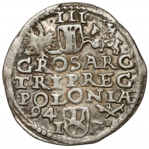 Sigismund III. Wasa, Trojak Poznań 1594 - langer Bart