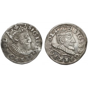 Sigismund III. Wasa, Troikas Poznań 1589 und 1591 (2 Stück)