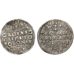 Žigmund III Vaza, Trojka Poznaň 1589 a 1591 (2 ks)