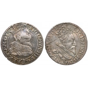 Sigismund III Vasa, Malbork Sixers 1596-1599 (2pc)