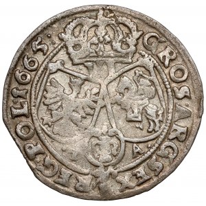 John II Casimir, Szóstak Bydgoszcz 1665 - TA instead of AT - b.rare