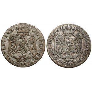 Frederick Christian, 1/24 thaler 1763 iFóF and EDC, set (2pcs)